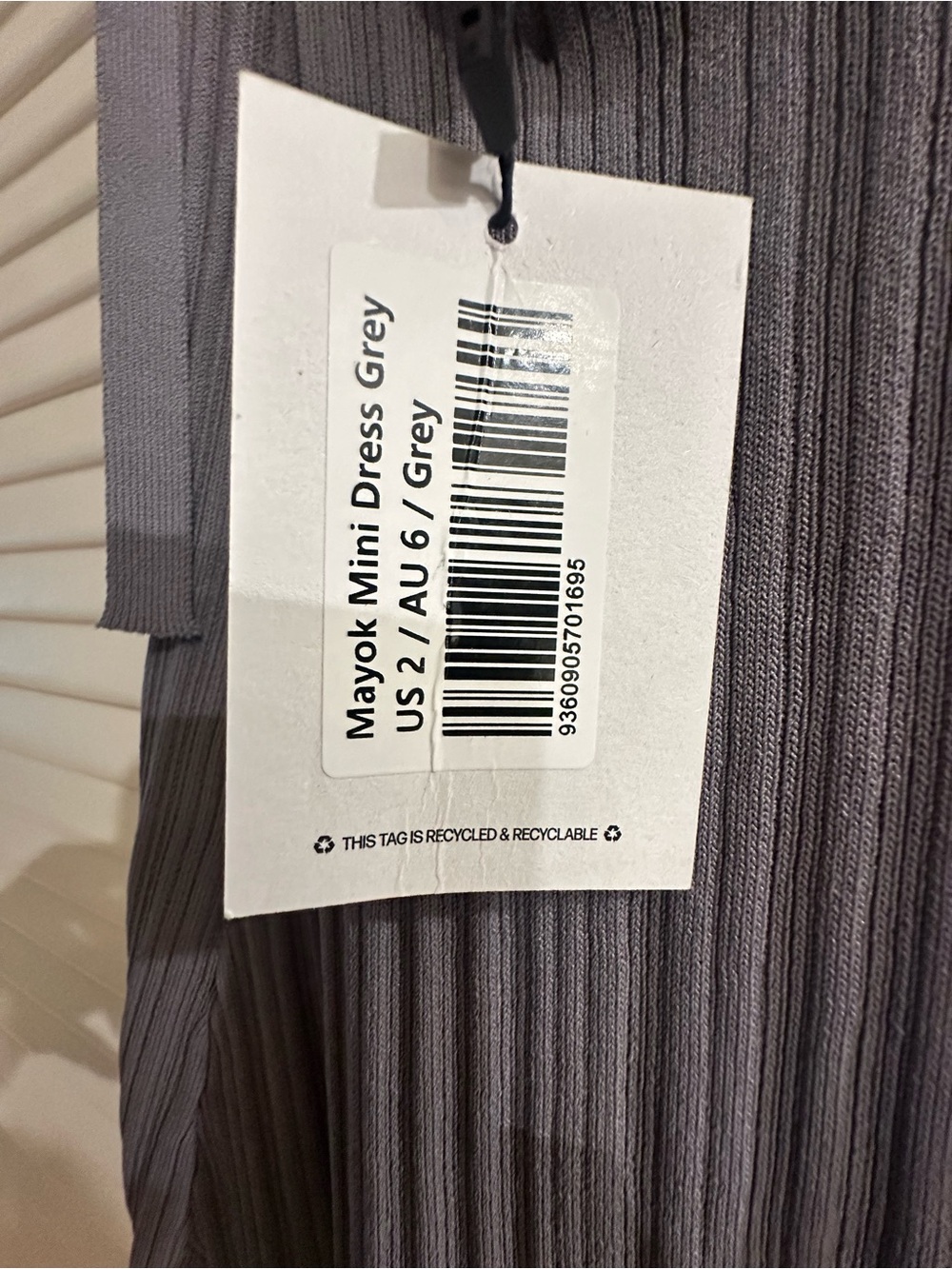 Mayok Mini Dress Grey - Picture 6 of 6